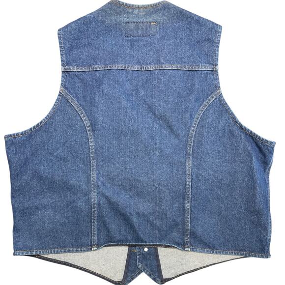 Wrangler Authentic Jean Jacket Vest size XXL - Picture 2 of 12